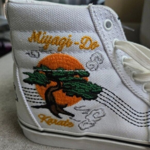 Vans Cobra Kai Miyagi Do Women Size 9 Sk8 Hi White Reseda Okinawa 032026 - Picture 5 of 7